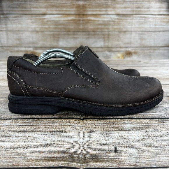 Clarks | Shoes | Clarks Senner Falls Brown Loafers Men Size  display picture 3